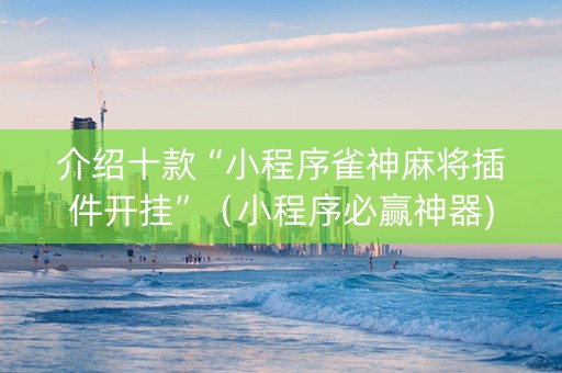 介绍十款“小程序雀神麻将插件开挂”（小程序必赢神器)