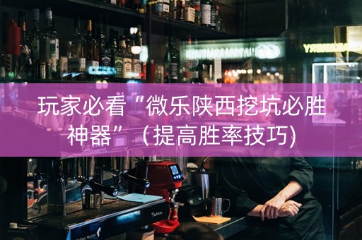 玩家必看“微乐陕西挖坑必胜神器”（提高胜率技巧)