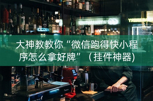 大神教教你“微信跑得快小程序怎么拿好牌”（挂件神器)
