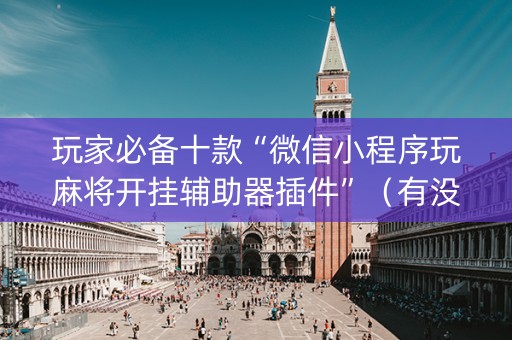 玩家必备十款“微信小程序玩麻将开挂辅助器插件”（有没有猫腻)