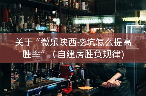关于“微乐陕西挖坑怎么提高胜率”（自建房胜负规律)