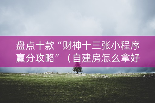 盘点十款“财神十三张小程序赢分攻略”（自建房怎么拿好牌)