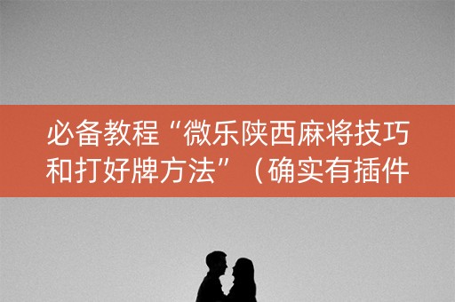必备教程“微乐陕西麻将技巧和打好牌方法”（确实有插件吗)