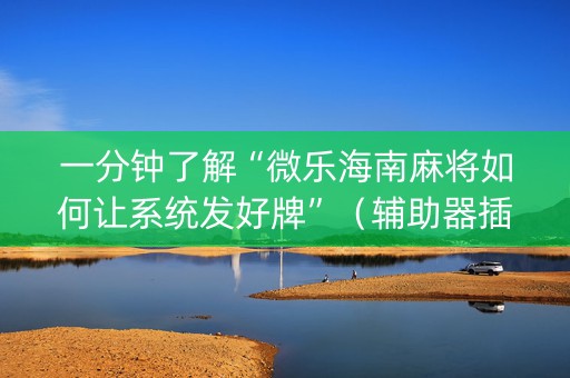 一分钟了解“微乐海南麻将如何让系统发好牌”（辅助器插件)