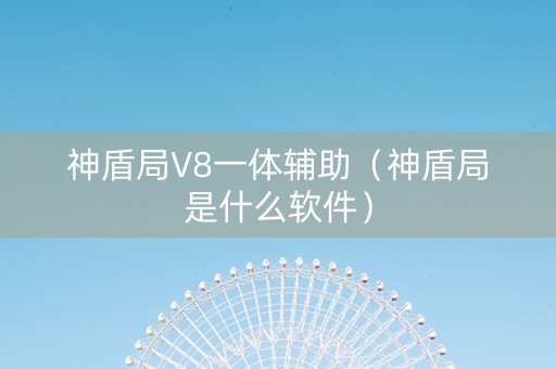 神盾局V8一体辅助（神盾局是什么软件）
