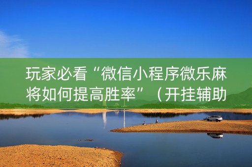 玩家必看“微信小程序微乐麻将如何提高胜率”（开挂辅助器脚本)