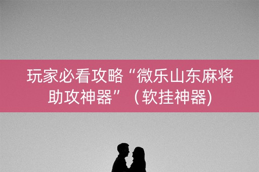 玩家必看攻略“微乐山东麻将助攻神器”（软挂神器)