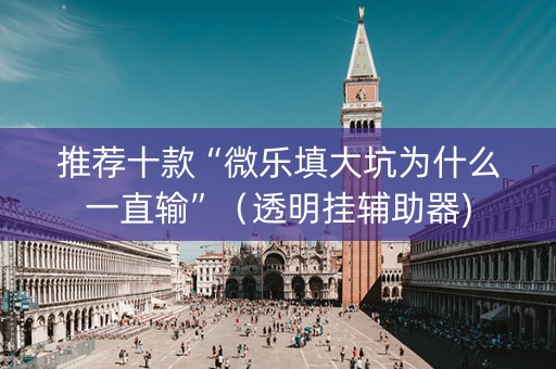 推荐十款“微乐填大坑为什么一直输”（透明挂辅助器)