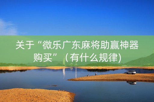 关于“微乐广东麻将助赢神器购买”（有什么规律)