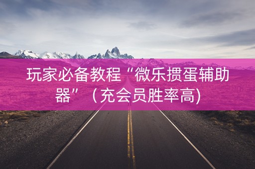 玩家必备教程“微乐掼蛋辅助器”（充会员胜率高)