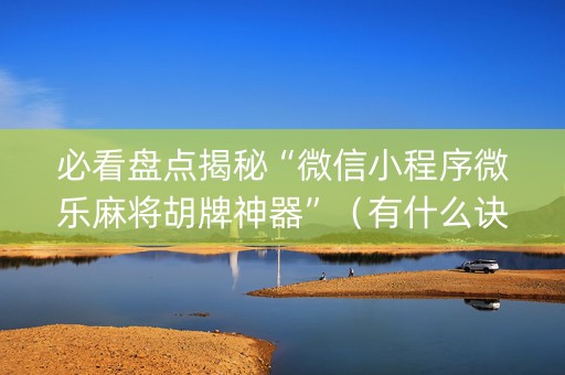 必看盘点揭秘“微信小程序微乐麻将胡牌神器”（有什么诀窍)