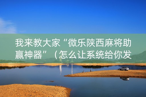 我来教大家“微乐陕西麻将助赢神器”（怎么让系统给你发好牌)