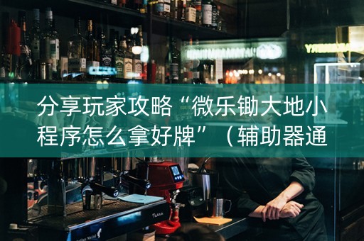 分享玩家攻略“微乐锄大地小程序怎么拿好牌”（辅助器通用版)