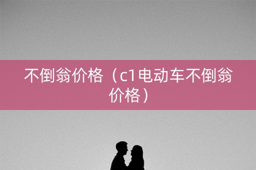 不倒翁价格（c1电动车不倒翁价格）