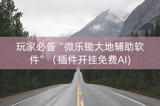 玩家必备“微乐锄大地辅助软件”（插件开挂免费AI)