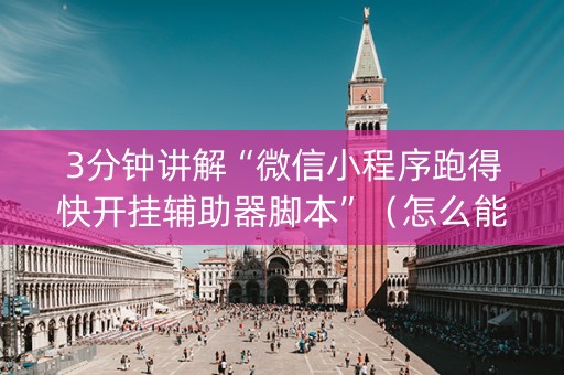 3分钟讲解“微信小程序跑得快开挂辅助器脚本”（怎么能得到好牌)