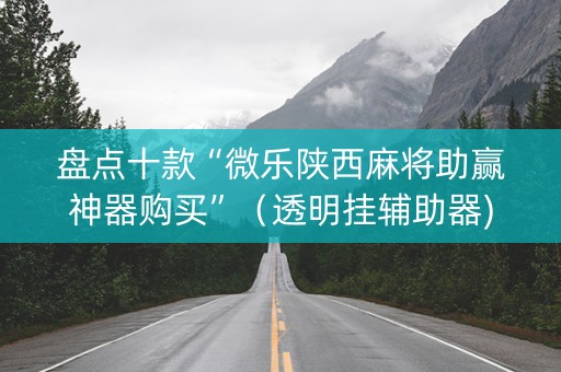 盘点十款“微乐陕西麻将助赢神器购买”（透明挂辅助器)