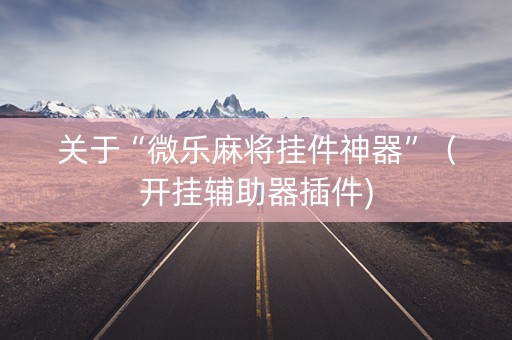 关于“微乐麻将挂件神器”（开挂辅助器插件)