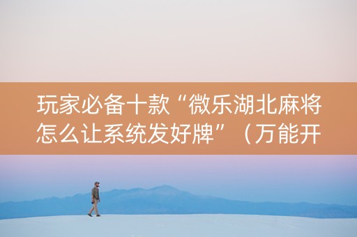 玩家必备十款“微乐湖北麻将怎么让系统发好牌”（万能开挂神器)