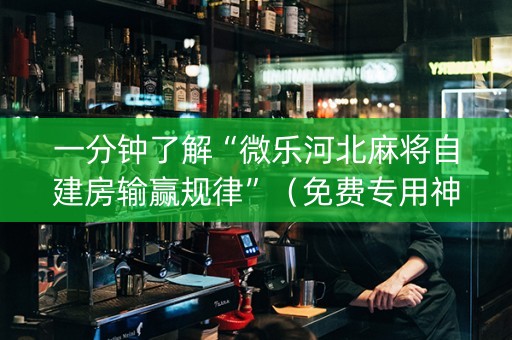 一分钟了解“微乐河北麻将自建房输赢规律”（免费专用神器)