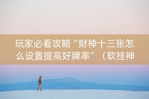 玩家必看攻略“财神十三张怎么设置提高好牌率”（软挂神器)