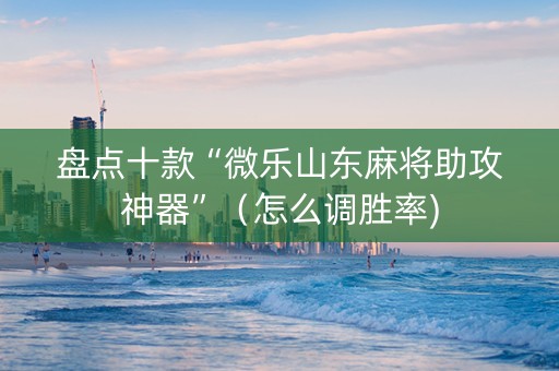 盘点十款“微乐山东麻将助攻神器”（怎么调胜率)