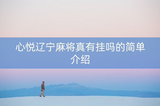 心悦辽宁麻将真有挂吗的简单介绍