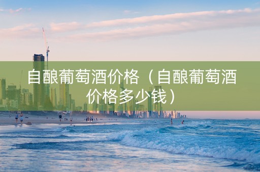 自酿葡萄酒价格（自酿葡萄酒价格多少钱）