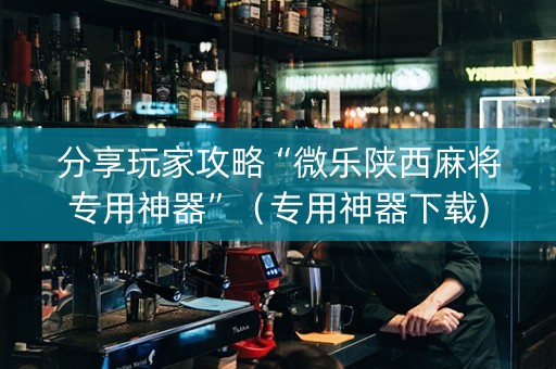 分享玩家攻略“微乐陕西麻将专用神器”（专用神器下载)