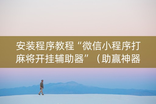 安装程序教程“微信小程序打麻将开挂辅助器”（助赢神器)