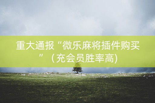 重大通报“微乐麻将插件购买”（充会员胜率高)