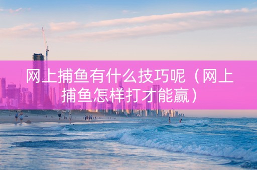 网上捕鱼有什么技巧呢（网上捕鱼怎样打才能赢）