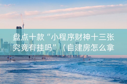 盘点十款“小程序财神十三张究竟有挂吗”（自建房怎么拿好牌)