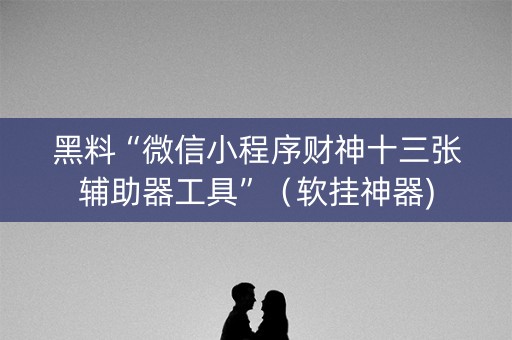 黑料“微信小程序财神十三张辅助器工具”（软挂神器)
