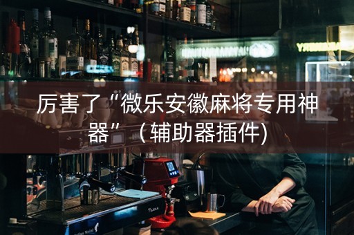 厉害了“微乐安徽麻将专用神器”（辅助器插件)