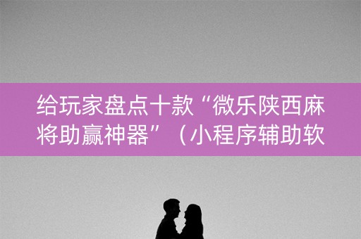 给玩家盘点十款“微乐陕西麻将助赢神器”（小程序辅助软件)