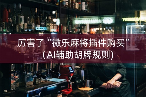 厉害了“微乐麻将插件购买”（AI辅助胡牌规则)