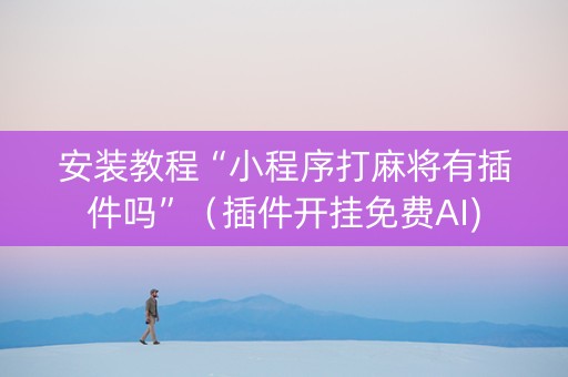 安装教程“小程序打麻将有插件吗”（插件开挂免费AI)