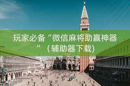 玩家必备“微信麻将助赢神器”（辅助器下载)