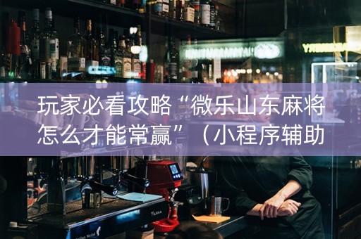 玩家必看攻略“微乐山东麻将怎么才能常赢”（小程序辅助软件)