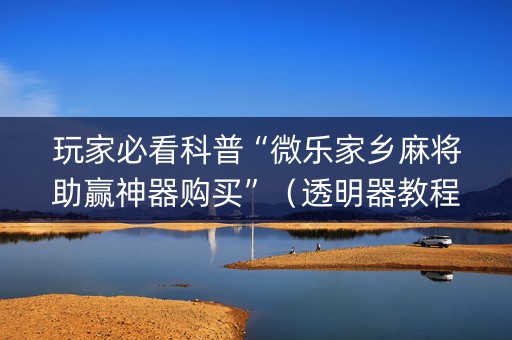 玩家必看科普“微乐家乡麻将助赢神器购买”（透明器教程)