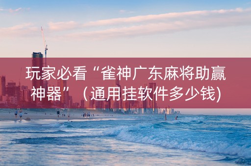 玩家必看“雀神广东麻将助赢神器”（通用挂软件多少钱)