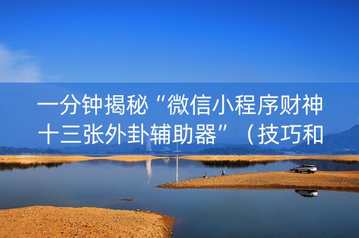 一分钟揭秘“微信小程序财神十三张外卦辅助器”（技巧和打好牌方法)