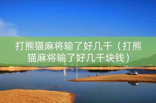 打熊猫麻将输了好几千（打熊猫麻将输了好几千块钱）