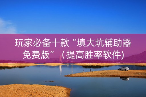 玩家必备十款“填大坑辅助器免费版”（提高胜率软件)