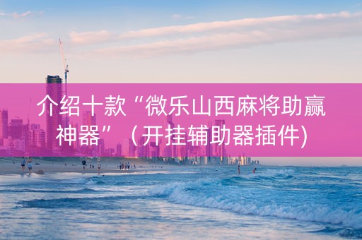介绍十款“微乐山西麻将助赢神器”（开挂辅助器插件)