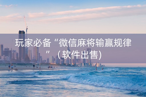 玩家必备“微信麻将输赢规律”（软件出售)