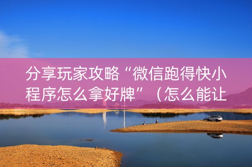 分享玩家攻略“微信跑得快小程序怎么拿好牌”（怎么能让牌好一点)