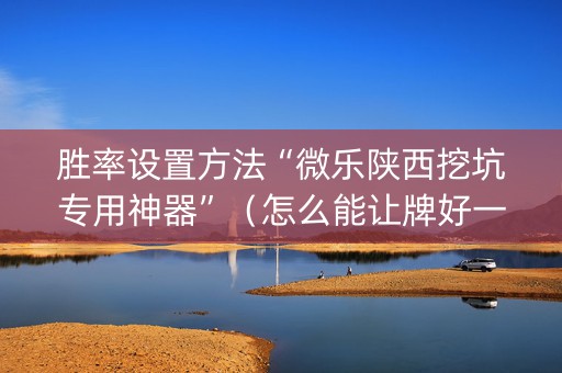 胜率设置方法“微乐陕西挖坑专用神器”（怎么能让牌好一点)