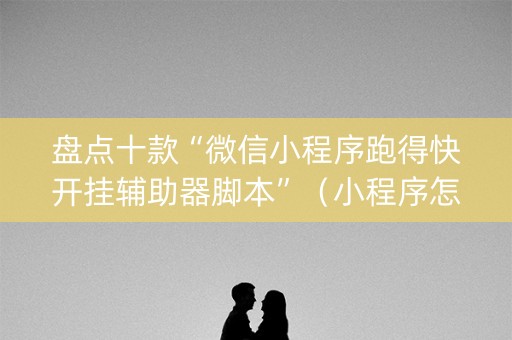 盘点十款“微信小程序跑得快开挂辅助器脚本”（小程序怎么才会赢)